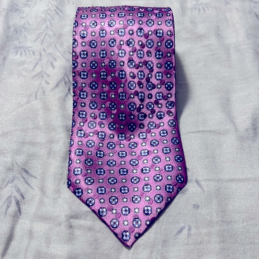 Ermenegildo Zegna Purple Patterned 100% Silk